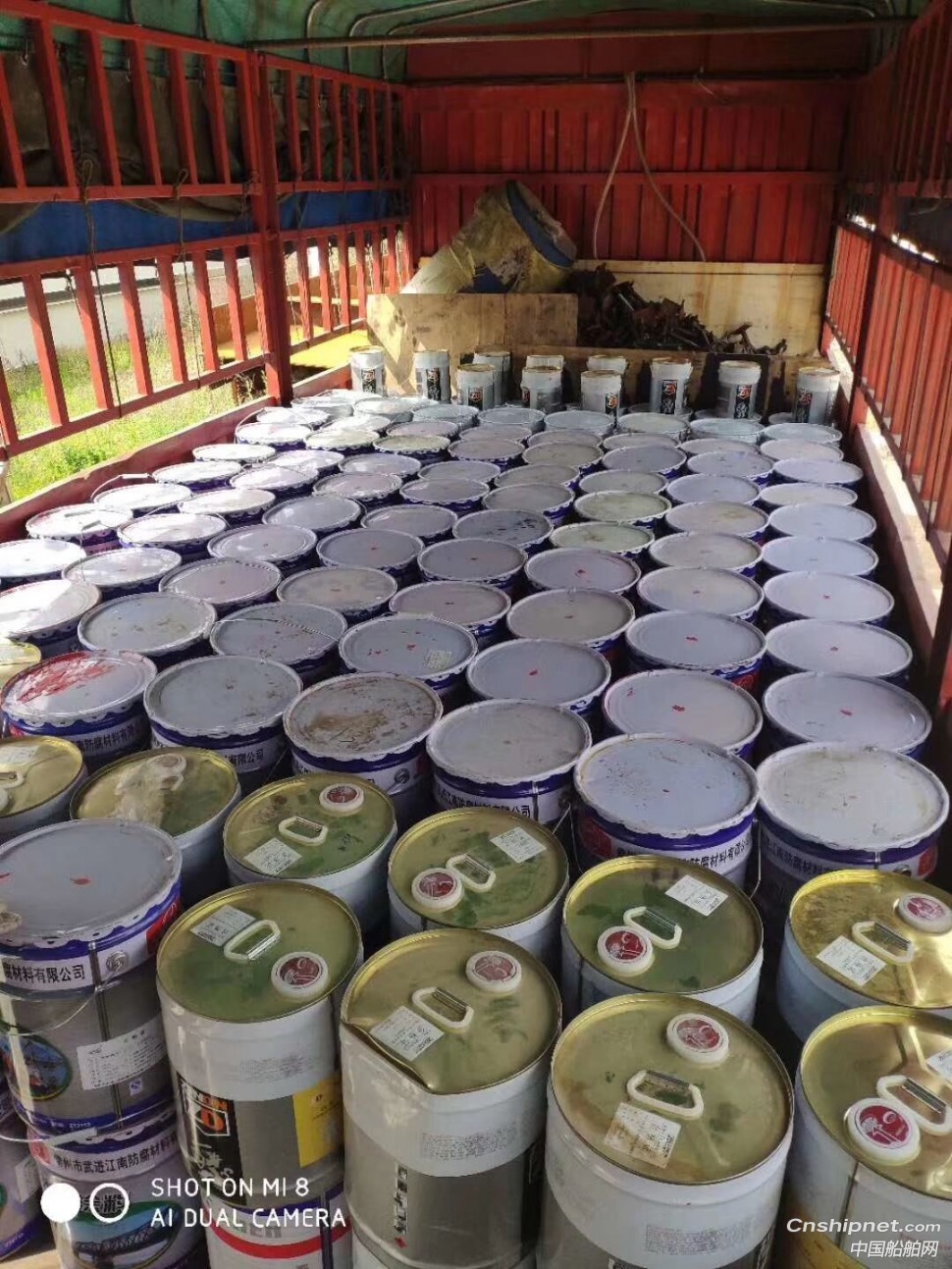 河北強(qiáng)瑞化工成功收購航宇船業(yè)庫存油漆一批