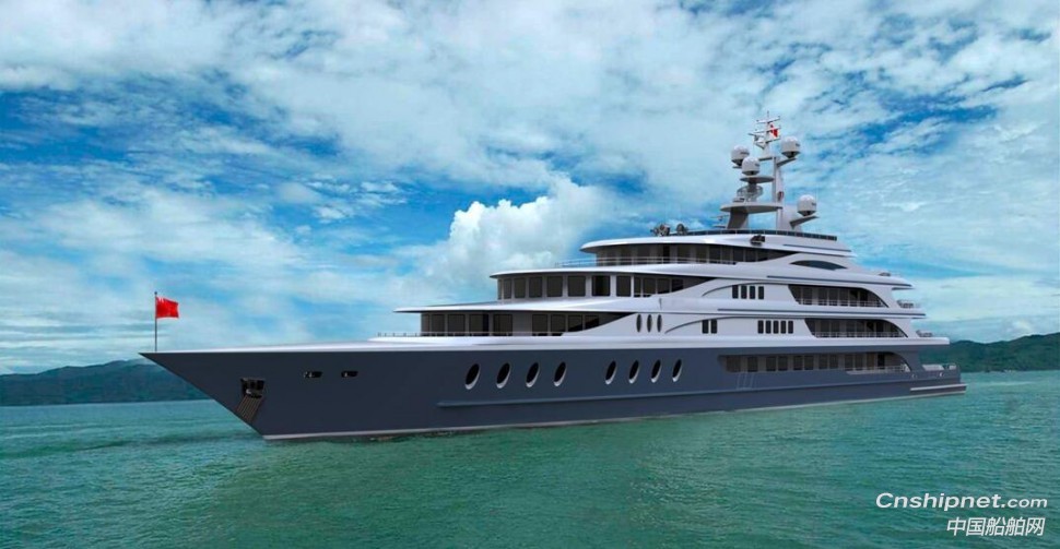 江龍船艇60米級沿海鋼鋁混合豪華游船開工