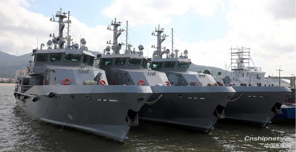 江龍船艇38.8m全鋁合金超高速巡邏船前三艘已交付