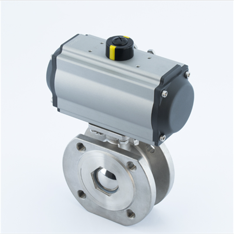 Q671F 氣動對夾式球閥2