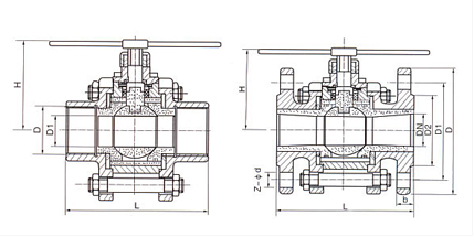高壓球閥結(jié)構(gòu)圖