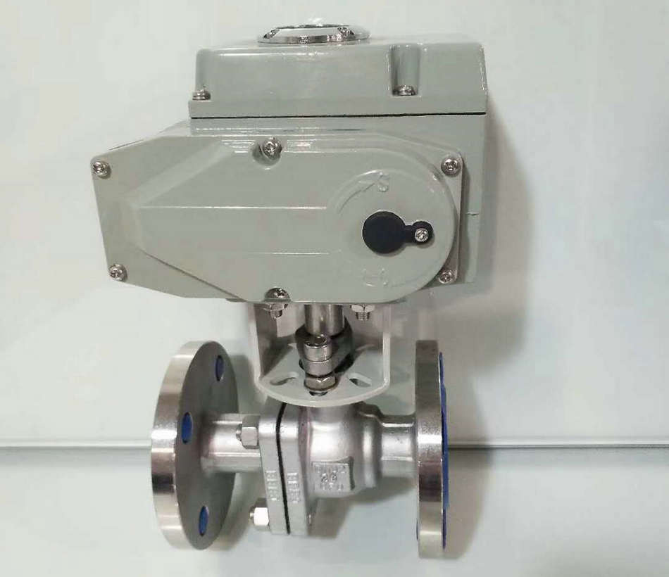 電動切斷球閥、電動O型切斷球閥實物圖